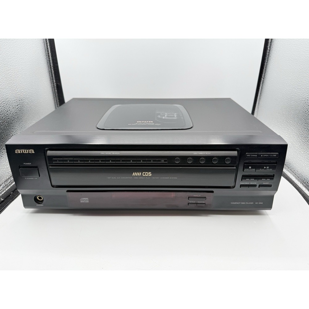 Aiwa XC-30MU 5 Disc Rotary Compact Disc CD Player TESTED & WORKING No Remote
